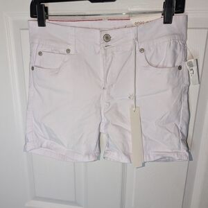 GOGO Women's White Jean Shorts